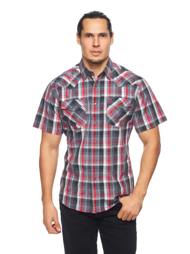 Men's Short Sleeve Button Up