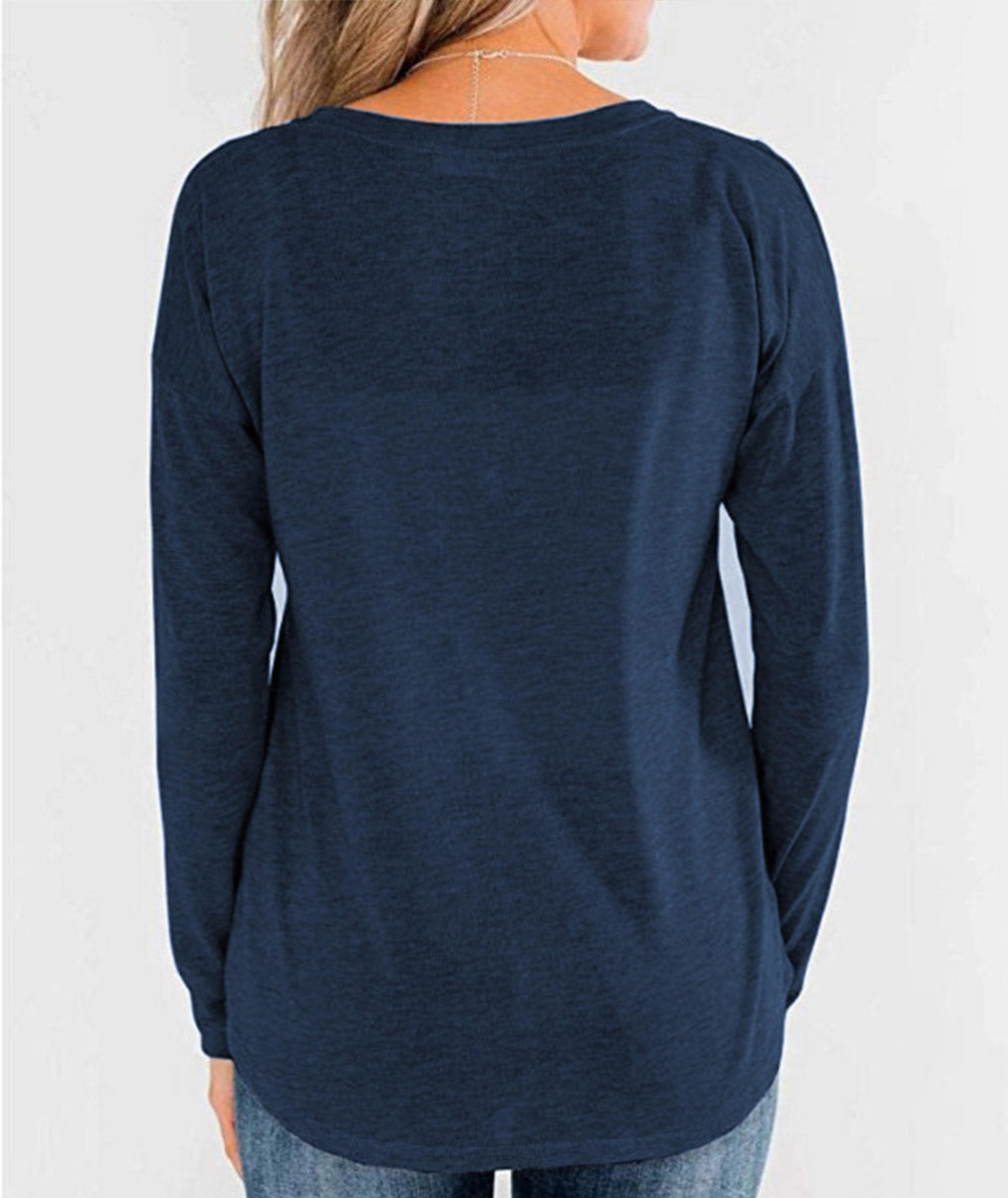 Button Casual Pullover