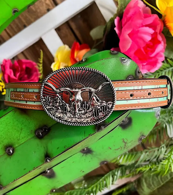 Cactus Print Kid's Belt