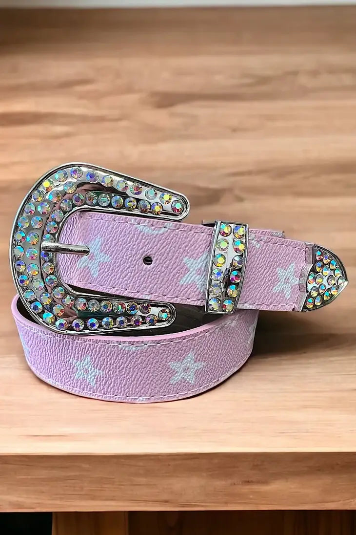 Pink Star Girls Belt