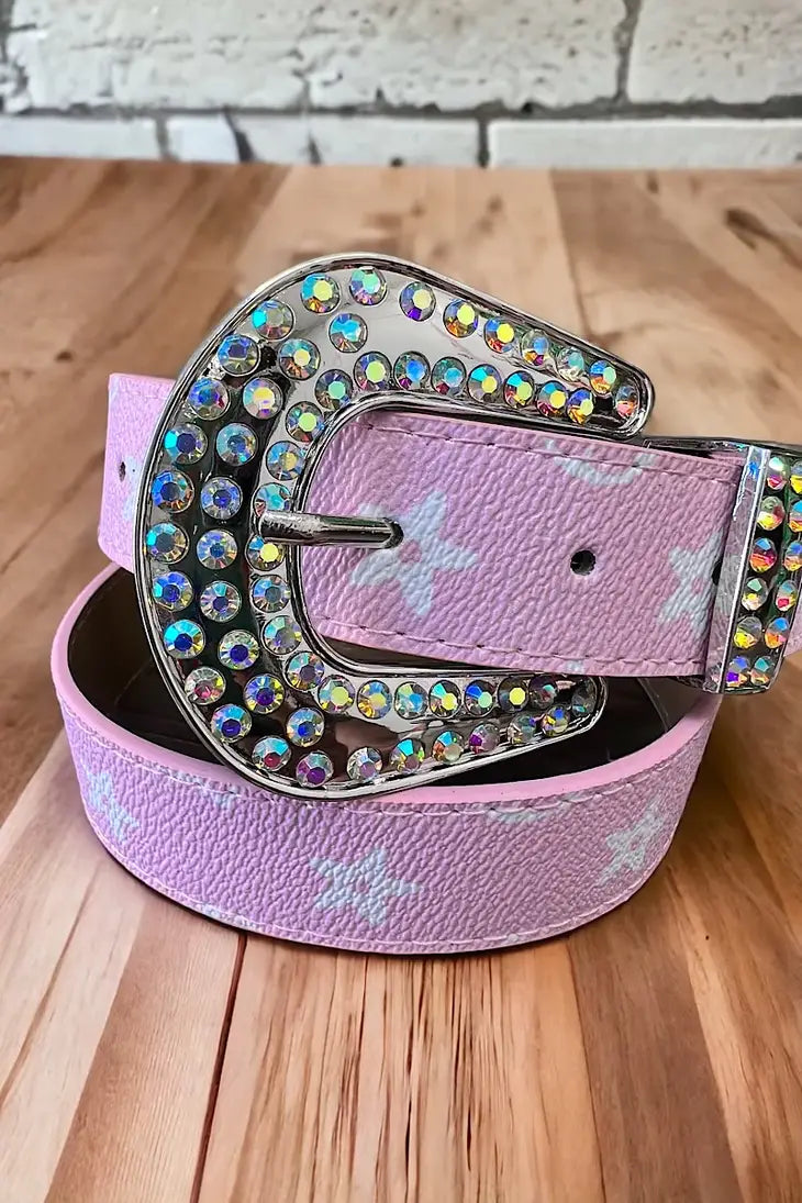 Pink Star Girls Belt