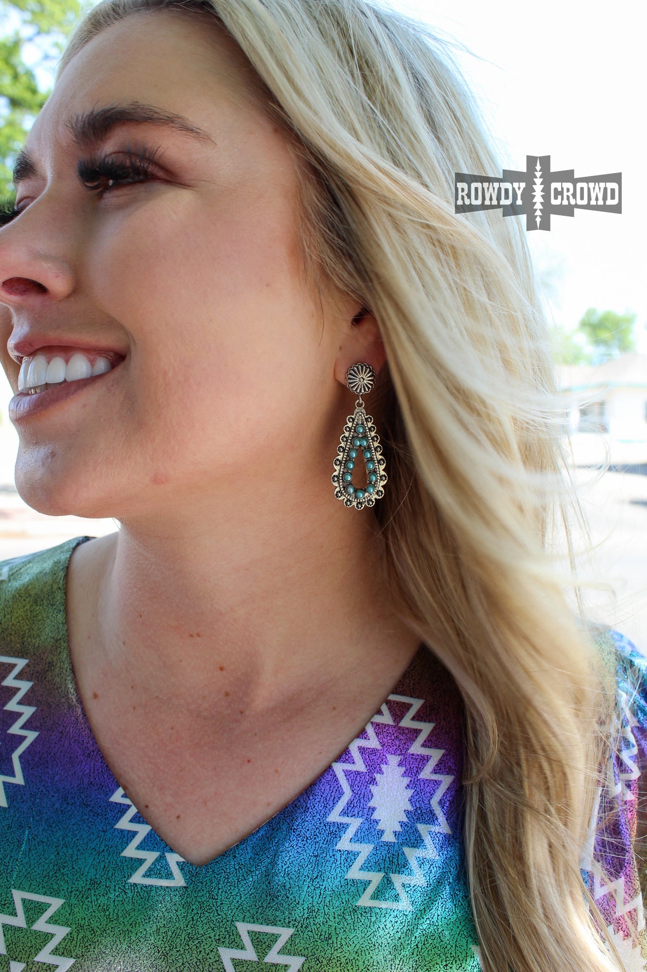 Western Accessories, Western Jewelry, Earrings for Women, Southwestern Jewelry, Western Jewelry Wholesale, Cowgirl Jewelry, Western Wholesale, Wholesale Accessories, Wholesale Jewelry, western boho earrings, silver and turquoise earrings, turquoise stone earrings, turquoise western earrings, turquoise jewelry, turquoise earrings, western earrings, concho earring