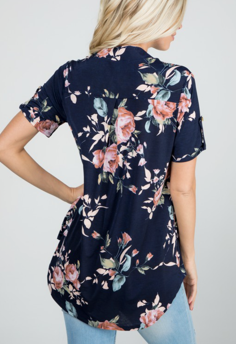 Floral Short Sleeve