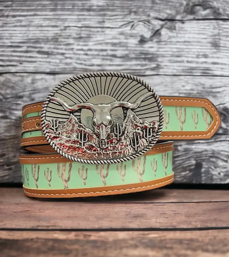 Cactus Print Kid's Belt