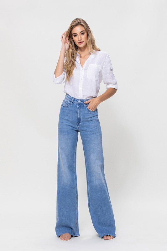 SUPER HIGH RISE WIDE LEG JEAN