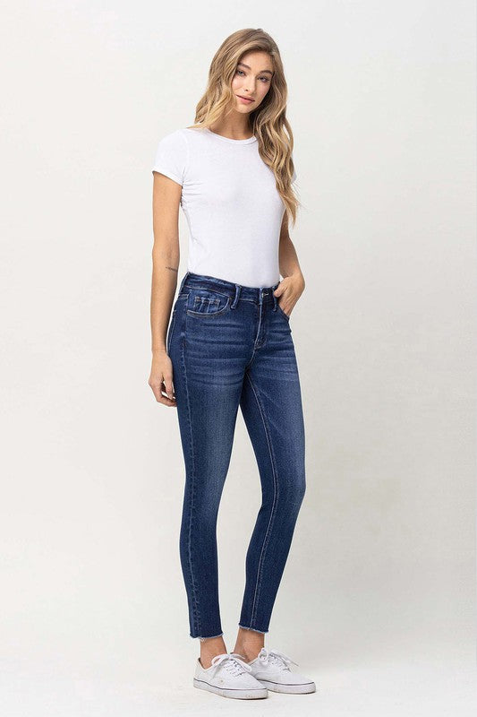 MID RISE CROP SKINNY