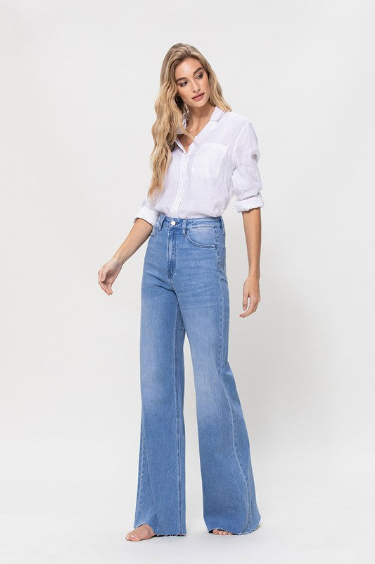 SUPER HIGH RISE WIDE LEG JEAN