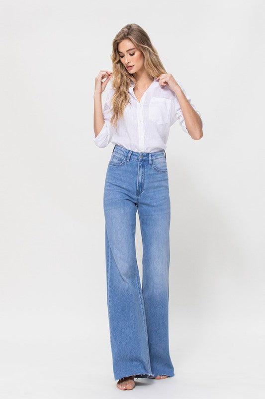 SUPER HIGH RISE WIDE LEG JEAN