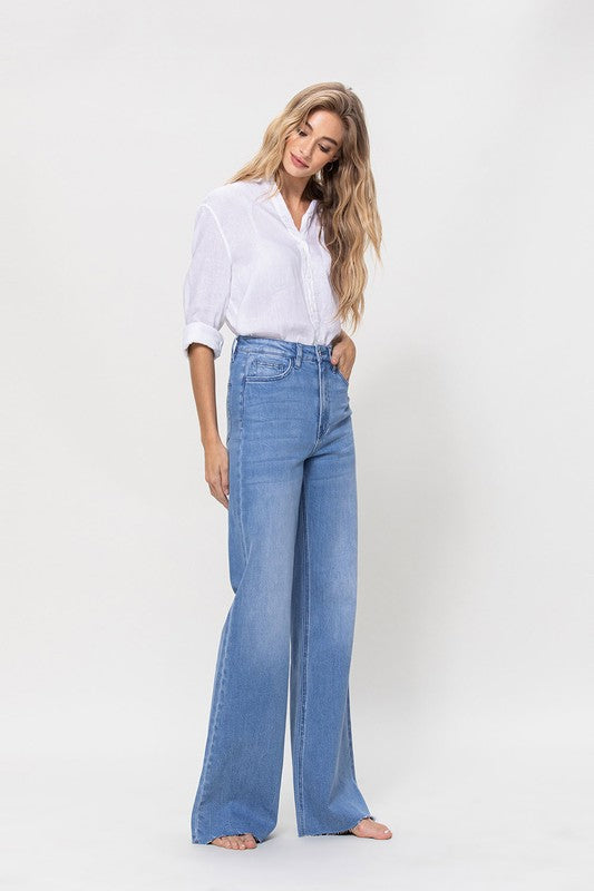 SUPER HIGH RISE WIDE LEG JEAN