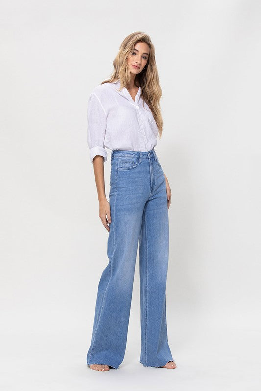 SUPER HIGH RISE WIDE LEG JEAN