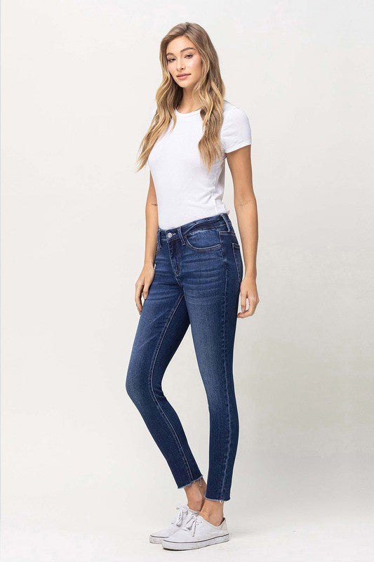 MID RISE CROP SKINNY