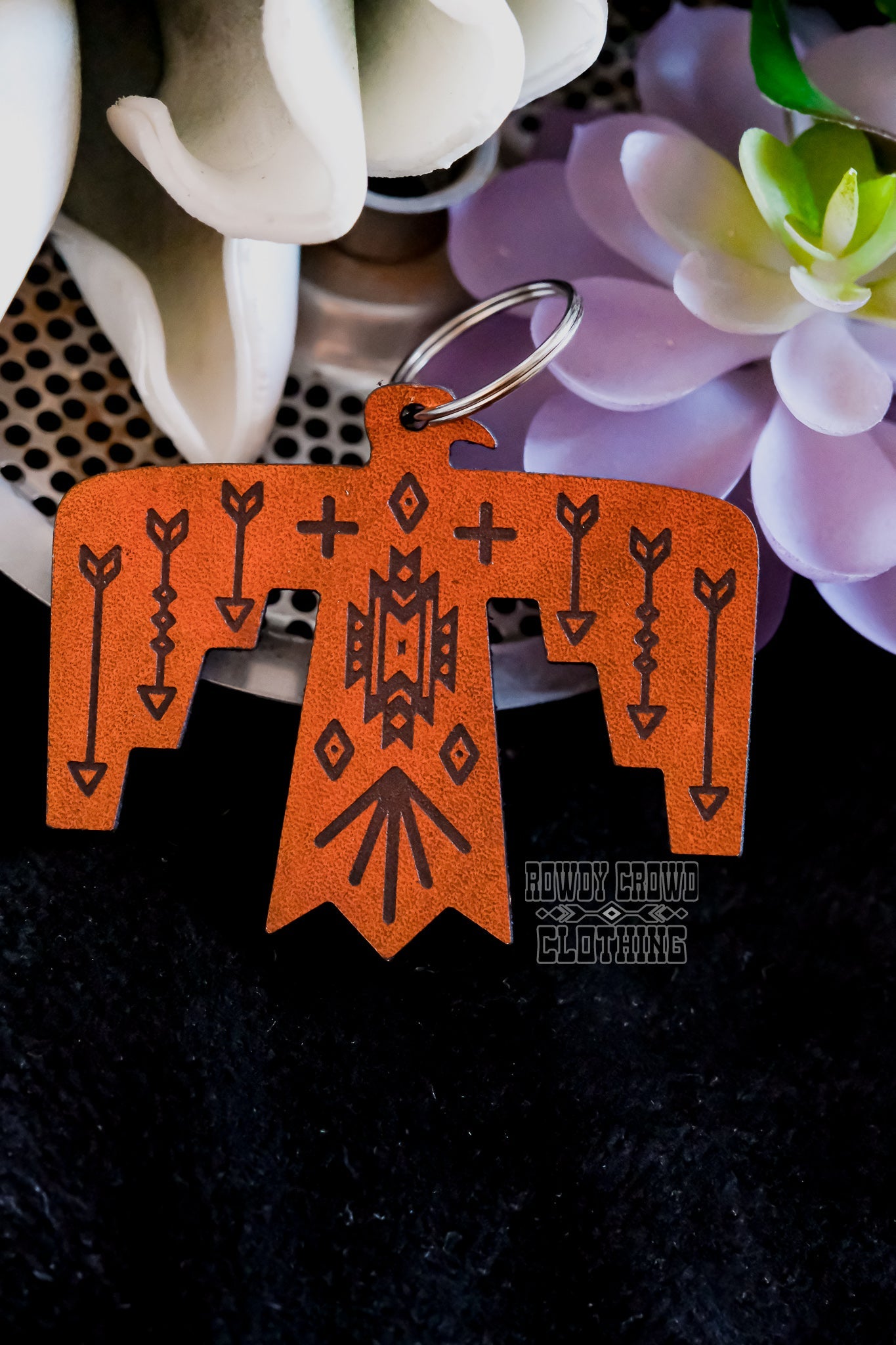 western keychains, western accessories, leather keychain, western accessories, western car accessories, western wholesale, western wholesale accessories, keychains, thunderbird keychain
