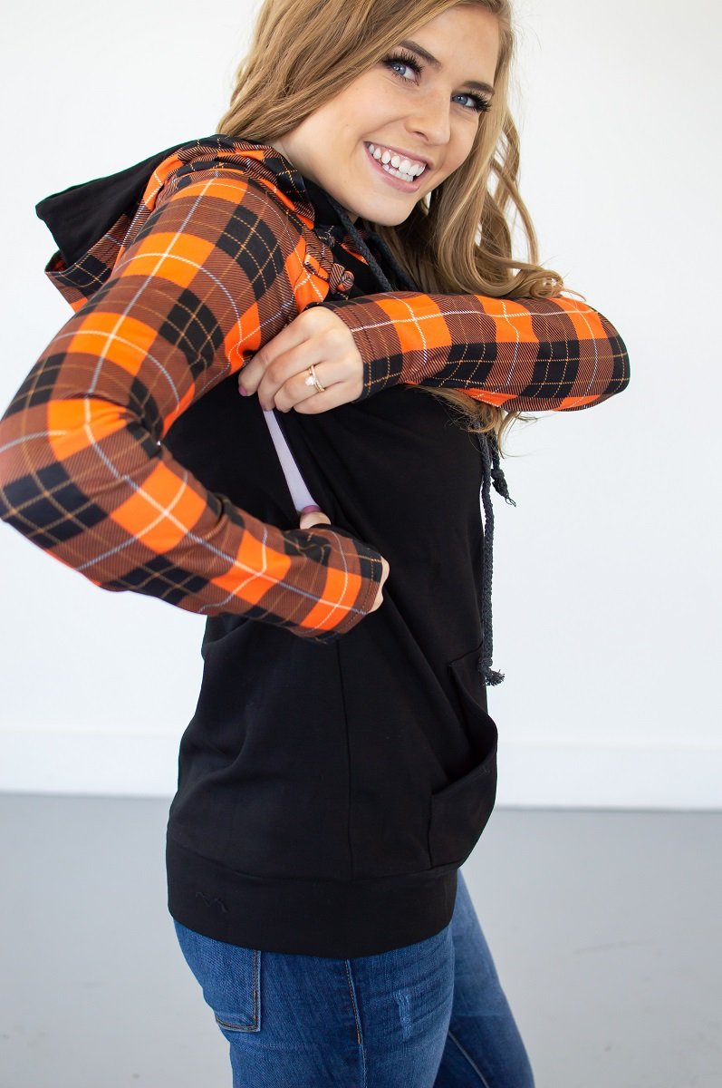 Retro Plaid Hoodie