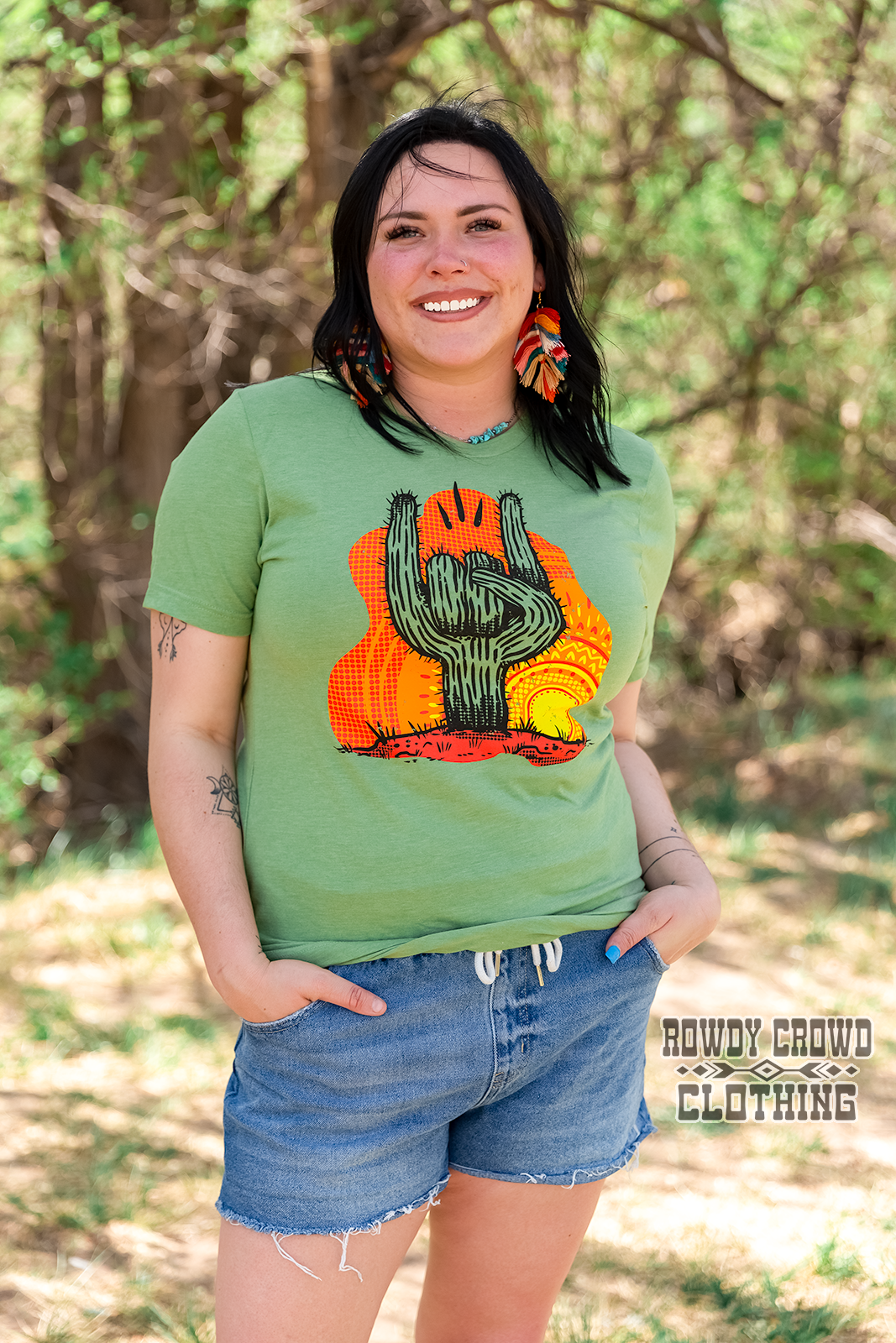 Rock On Cactus Tee