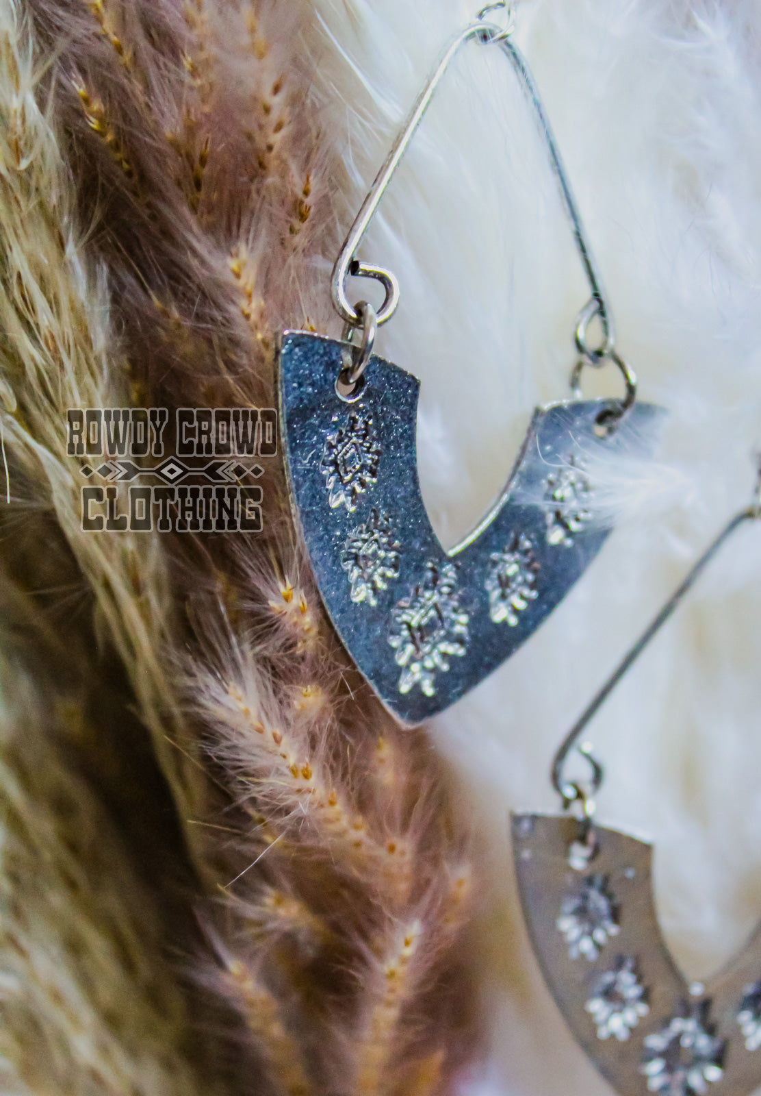 Western Accessories, Western Jewelry, Earrings for Women, Southwestern Jewelry, Western Jewelry Wholesale, Cowgirl Jewelry, Western Wholesale, Wholesale Accessories, Wholesale Jewelry, western boho earrings, silver stamped earrings, western stamped jewelry, silver earrings, aztec earrings, western aztec earrings