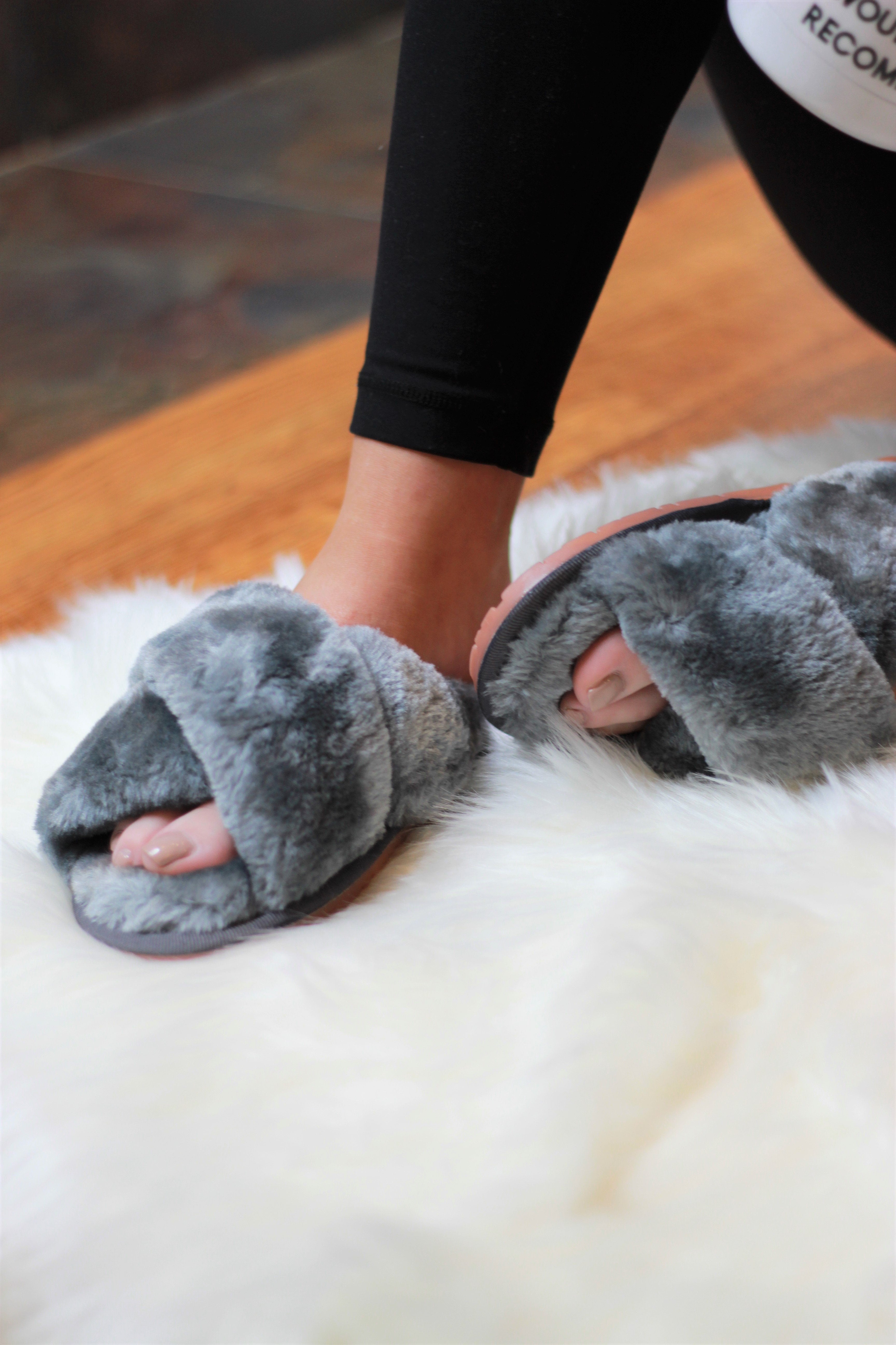 Ultra Fuzzy Solid Color House Shoes