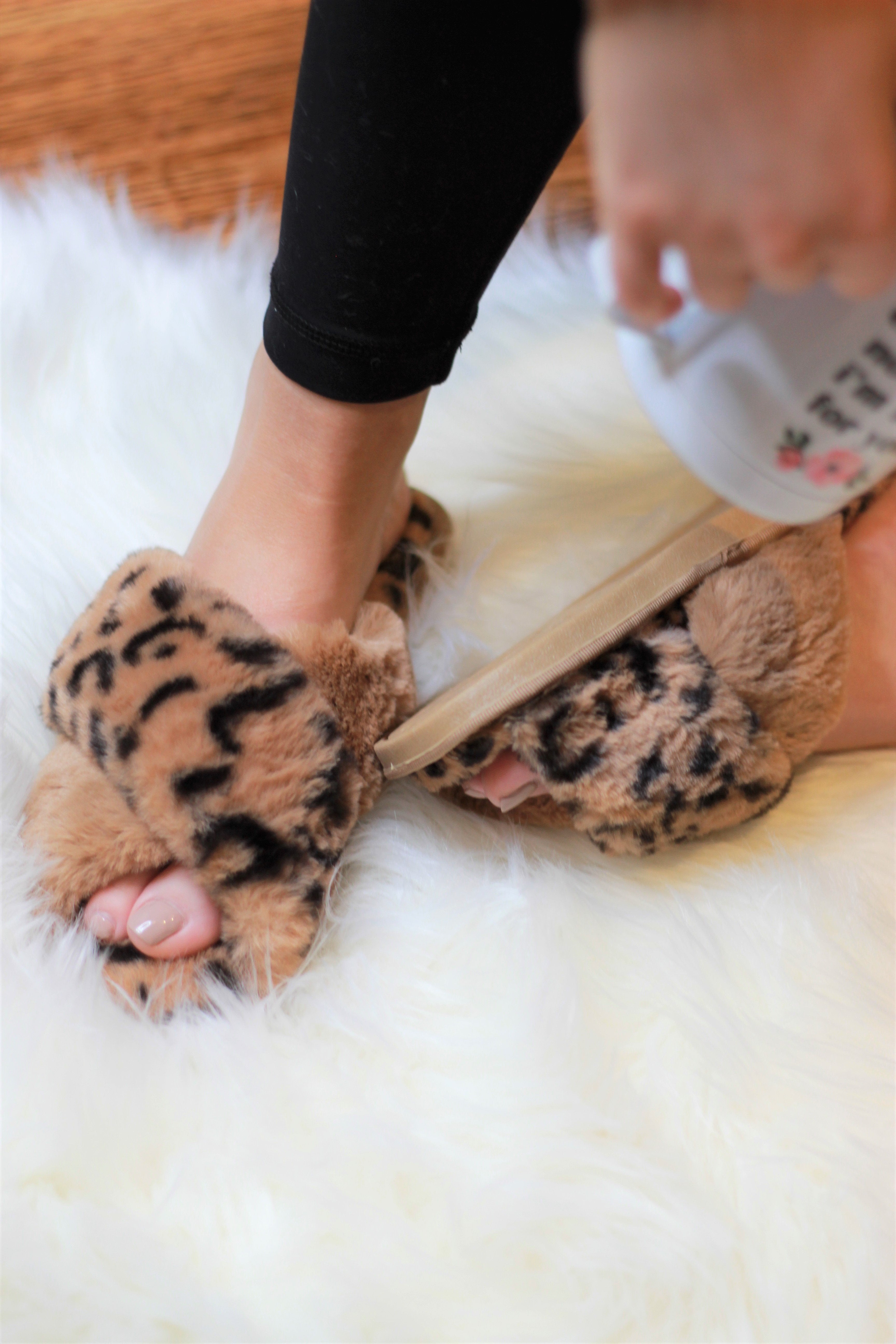 Ultra Fuzzy Animal Print House Shoes