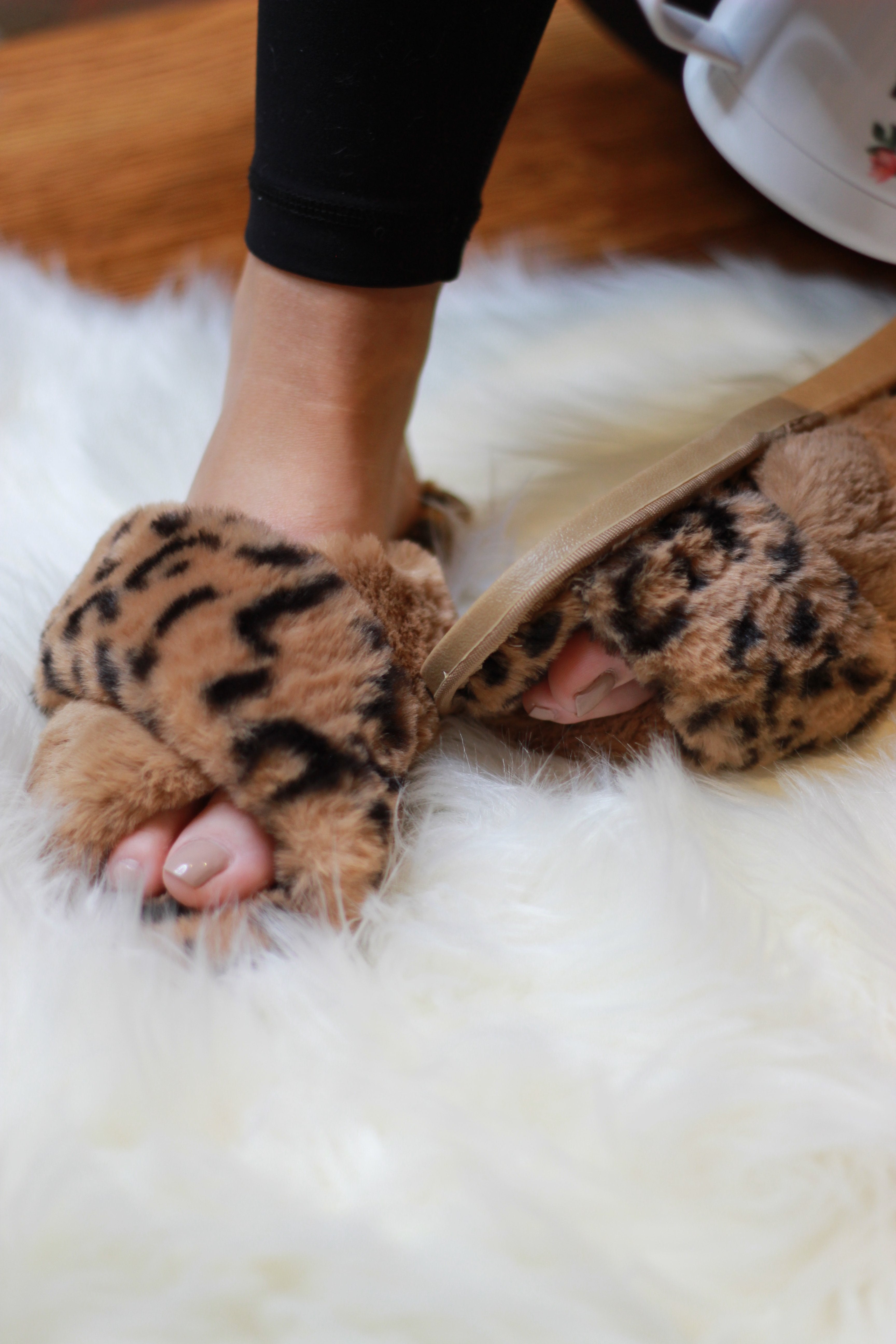 Ultra Fuzzy Animal Print House Shoes