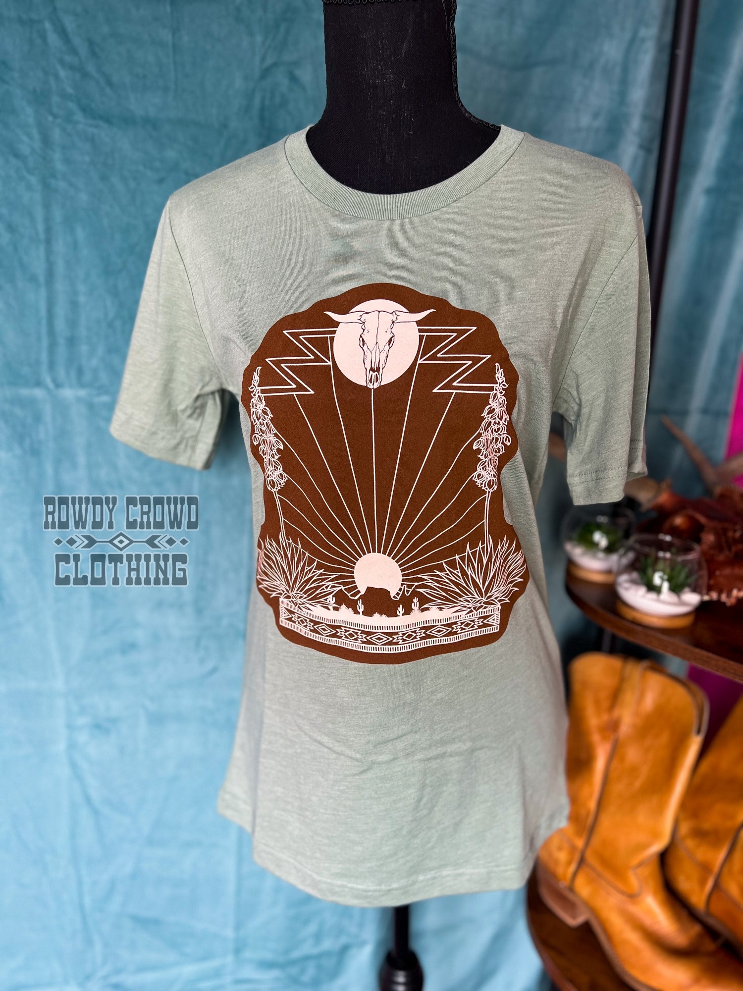 Western Graphic Tee, Western Apparel, Western Wholesale, Western Boutique, Wholesale Clothing, Desert Scene Graphic Tee, Desert Graphic Tee