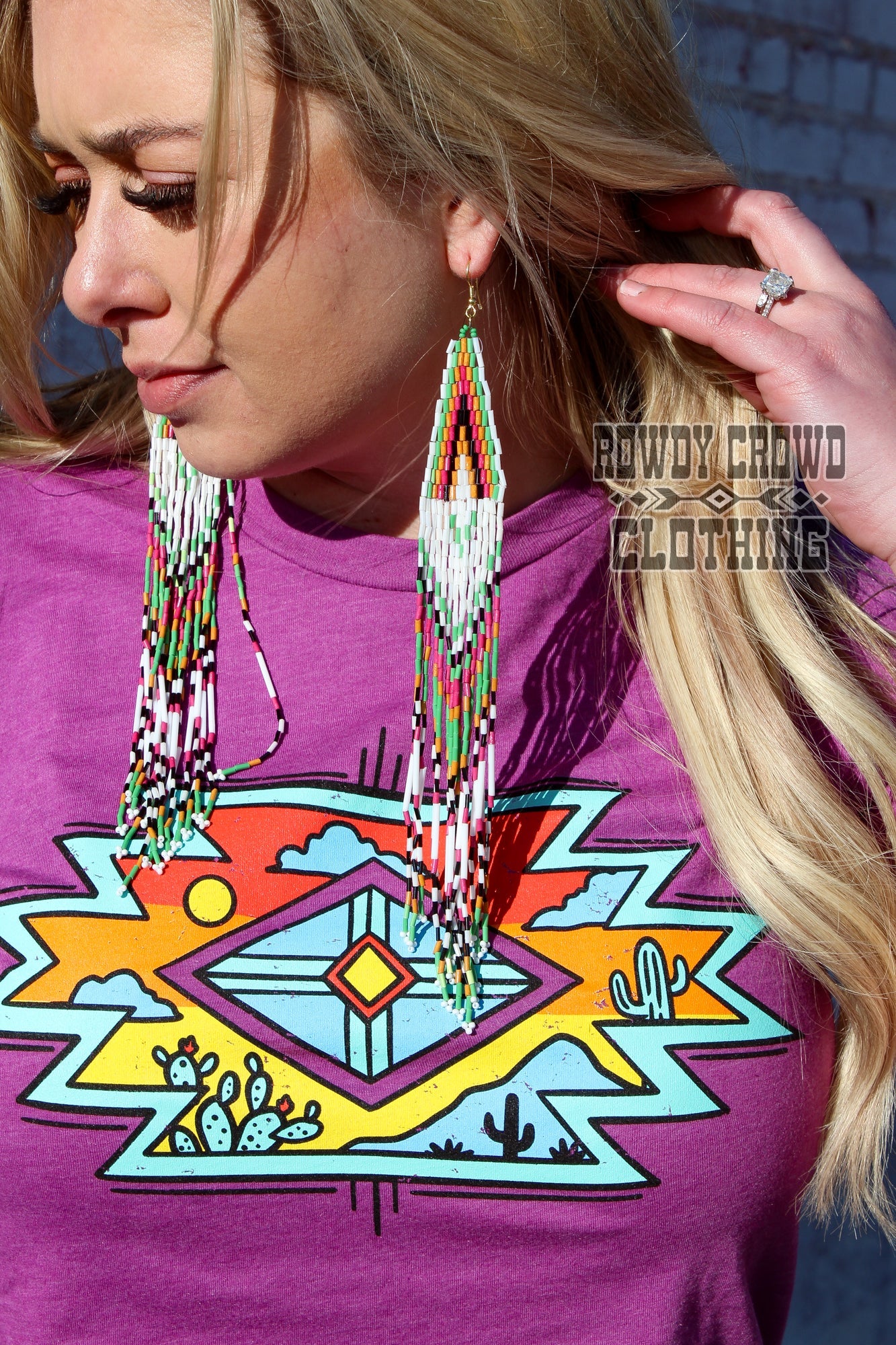 Western Accessories, Western Jewelry, Earrings for Women, Southwestern Jewelry, Western Jewelry Wholesale, Cowgirl Jewelry, Western Wholesale, Wholesale Accessories, Wholesale Jewelry, beaded earrings, beaded dangle earrings, western boho earrings,