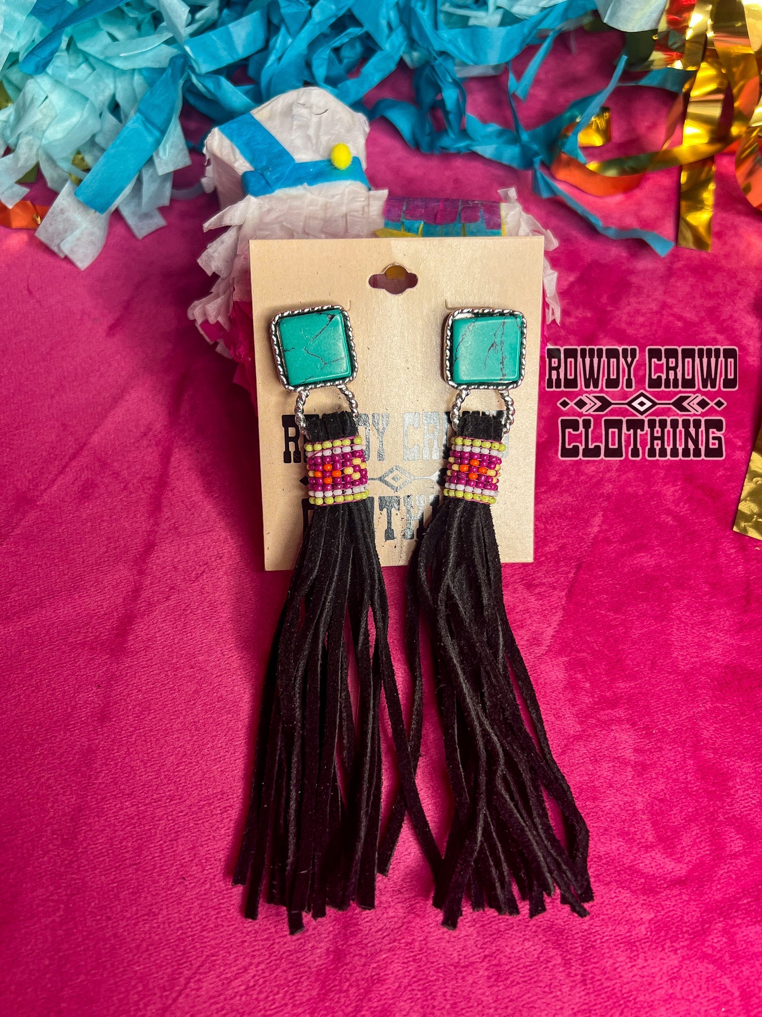 Western Accessories, Western Jewelry, Earrings for Women, Southwestern Jewelry, Western Jewelry Wholesale, Cowgirl Jewelry, Western Wholesale, Wholesale Accessories, Wholesale Jewelry, fringe earrings, turquoise and fringe earrings, western boho earrings