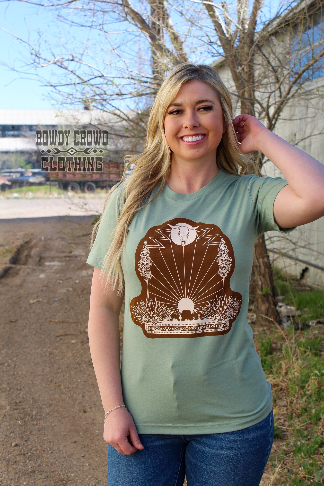 Western Graphic Tee, Western Apparel, Western Wholesale, Western Boutique, Wholesale Clothing, Desert Scene Graphic Tee, Desert Graphic Tee
