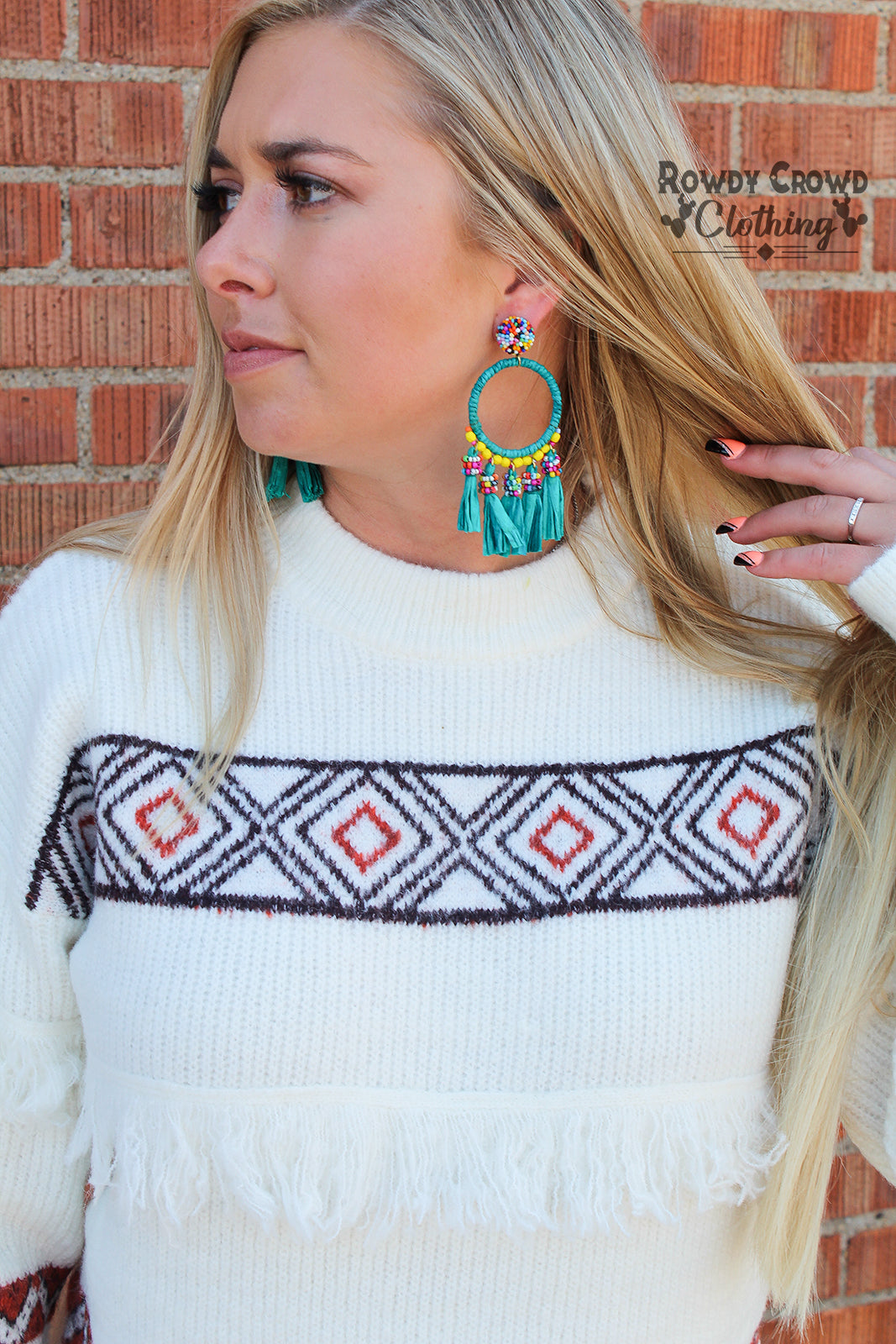 Sea Side Circle Earrings
