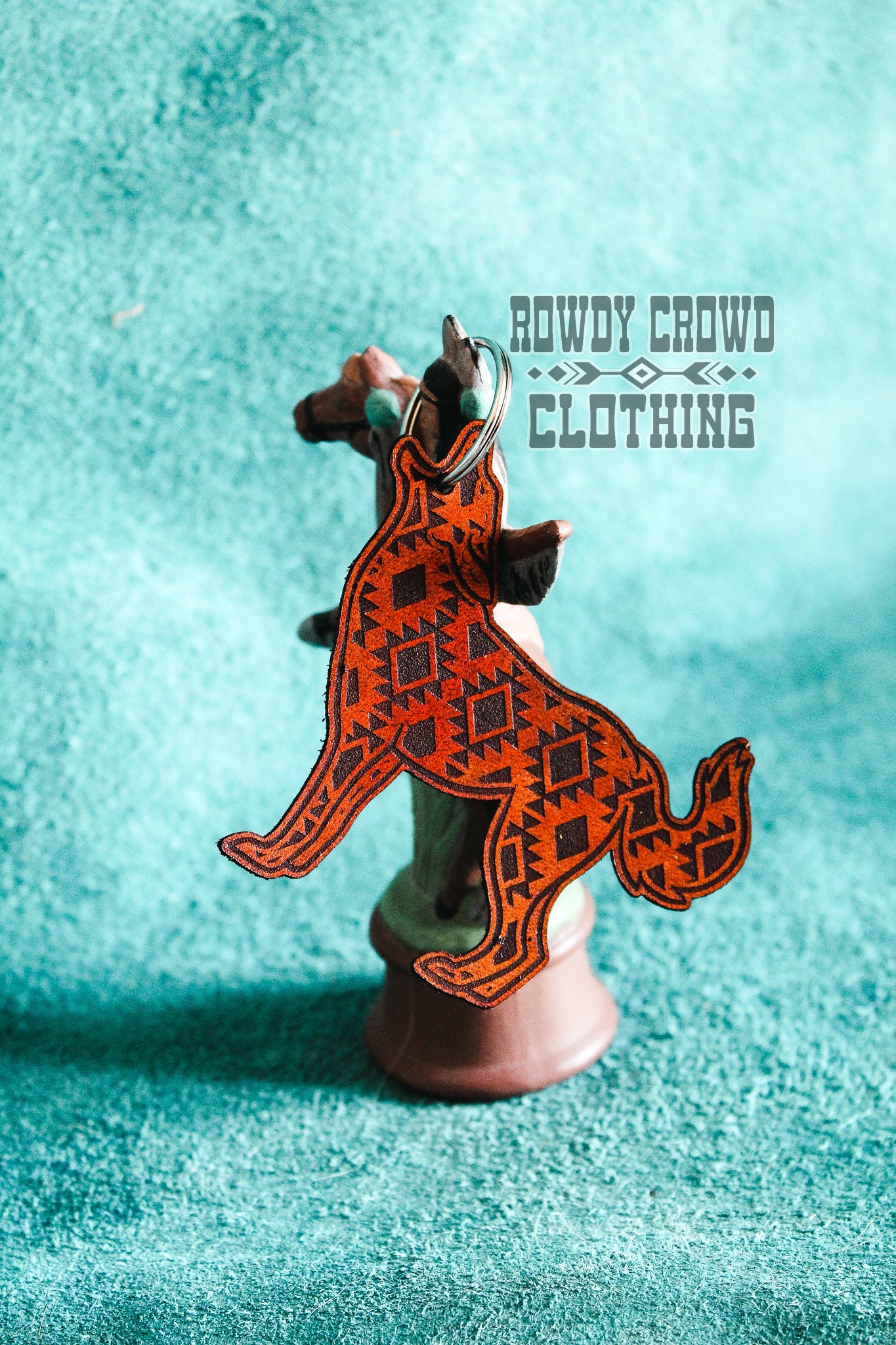   western keychains, western accessories, leather keychain, western accessories, western car accessories, western wholesale, western wholesale accessories, keychains, coyote keychain