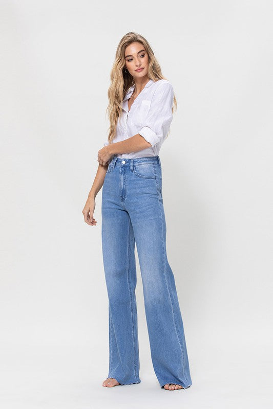 SUPER HIGH RISE WIDE LEG JEAN