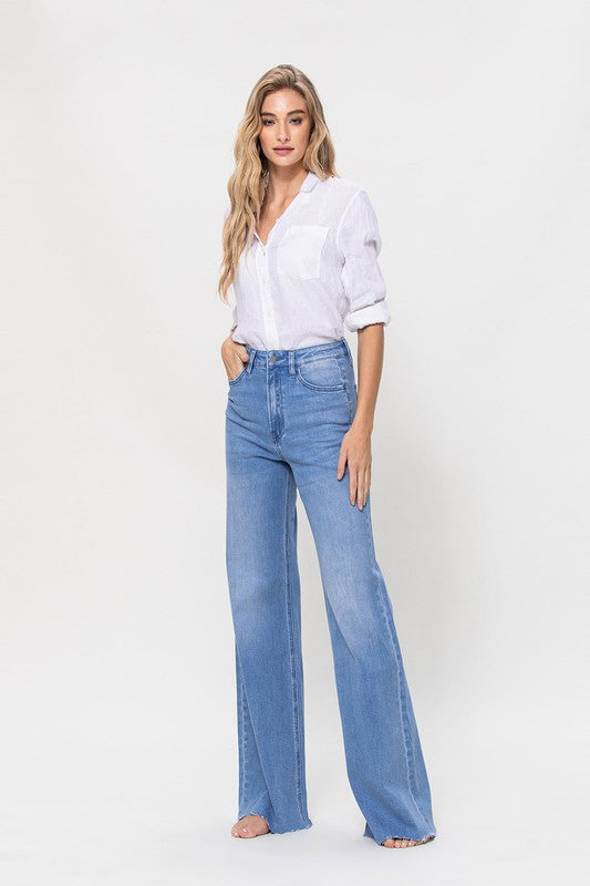 SUPER HIGH RISE WIDE LEG JEAN