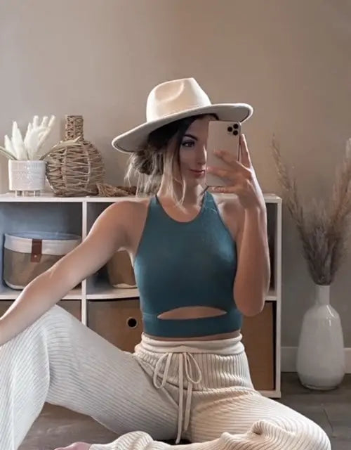 Slit Crop Top